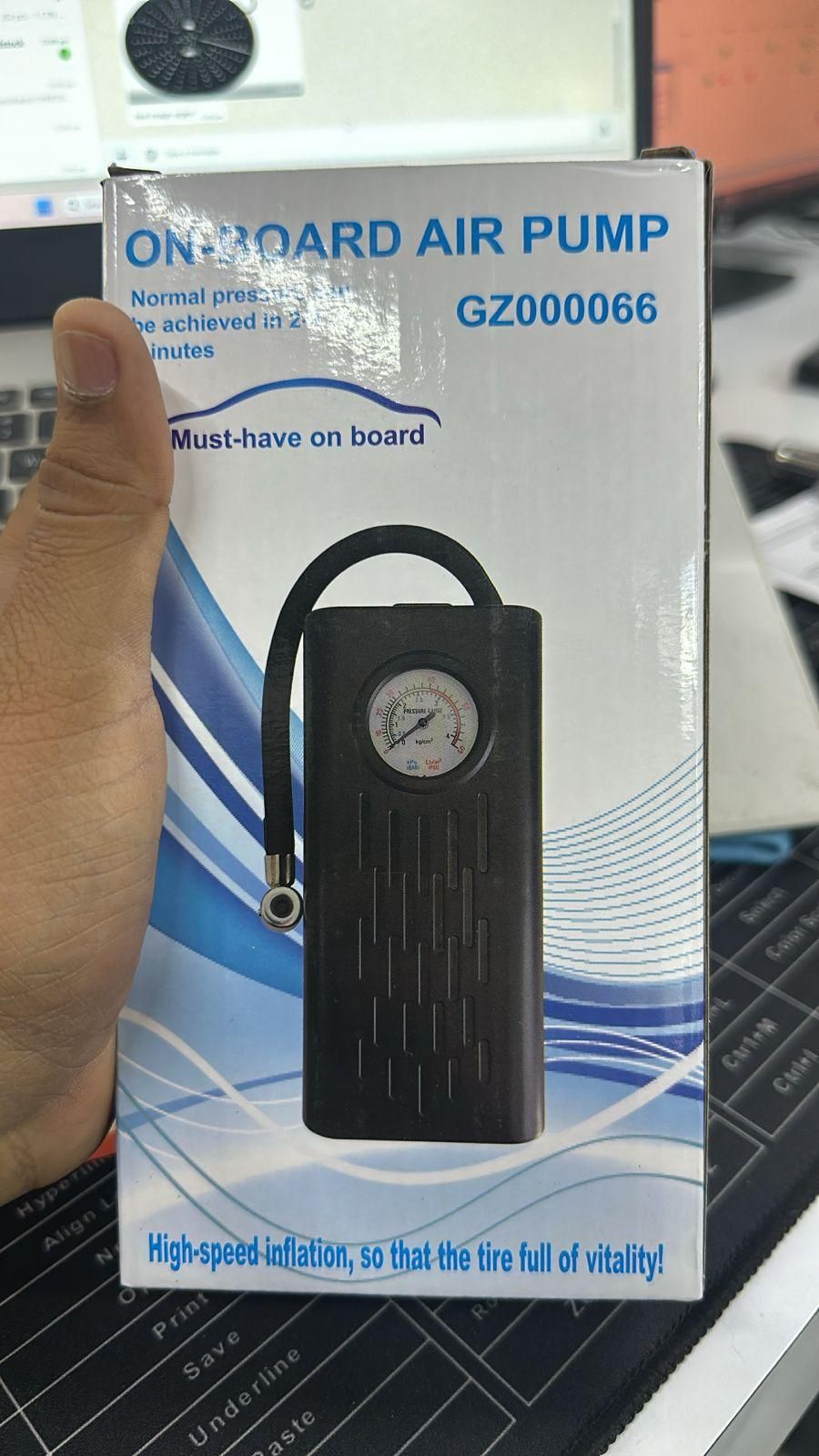 🚗 Portable Air Compressor Tire Inflator (Battery Powered)